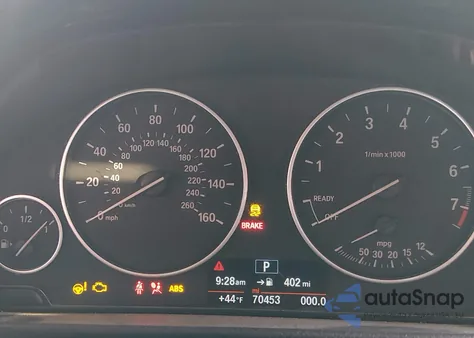 2016 BMW 320I from USA, damaged, VIN WBA8A9C59GK619414